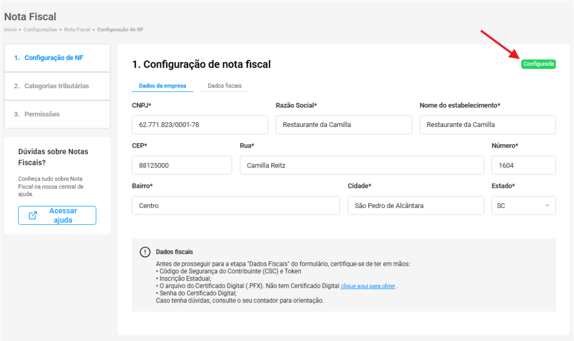 Fiscal - Central de Ajuda