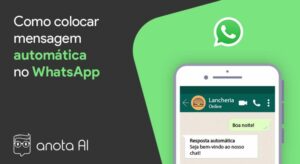 Como Colocar Mensagem Autom Tica No Whatsapp Blog Anota Ai