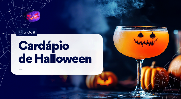 cardápio temático de Halloween