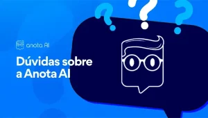 imagem em azul, com o logotipo da anota ai e um texto falando sobre o faq anota ai