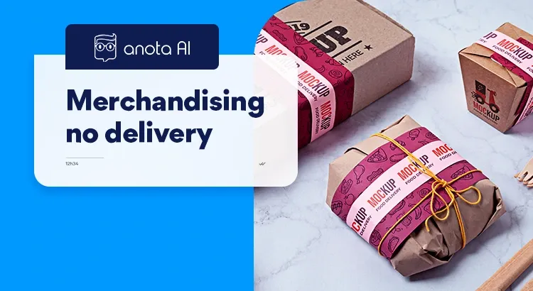 fotos de produtos indicando merchandising no delivery