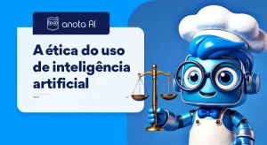 imagem que tem um robô feito por IA para falar sobre a ética de usar IA ao gerar imagens