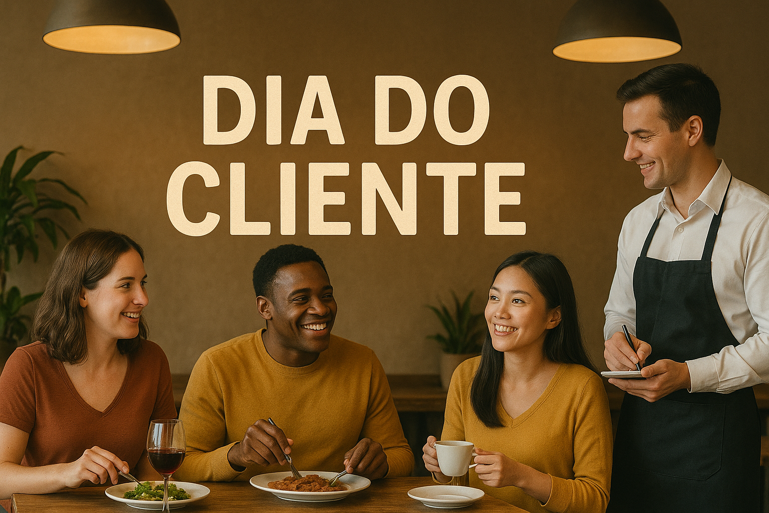 dia do cliente no restaurante