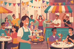 Anota AI Blog 6 imagem em desenho mostrando o que vender no carnaval