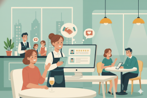 relacionamento com o cliente em restaurante