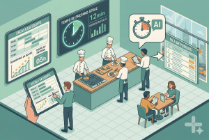 gestao de horario de pico em restaurante