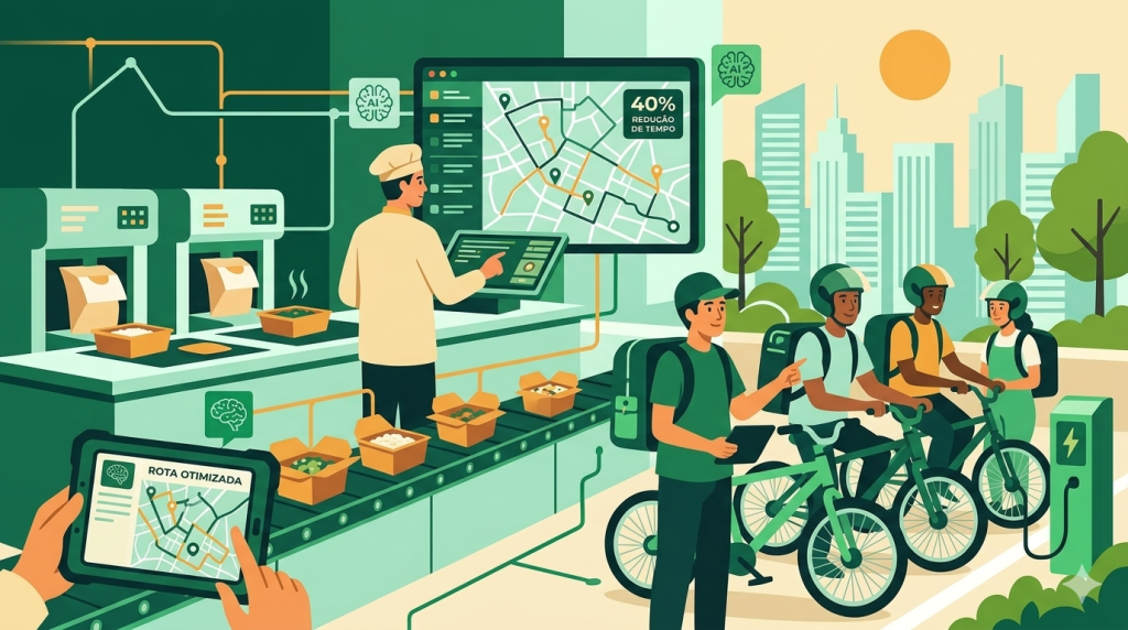 imagem ilustrada mostrando como reduzir tempo de entrega no delivery