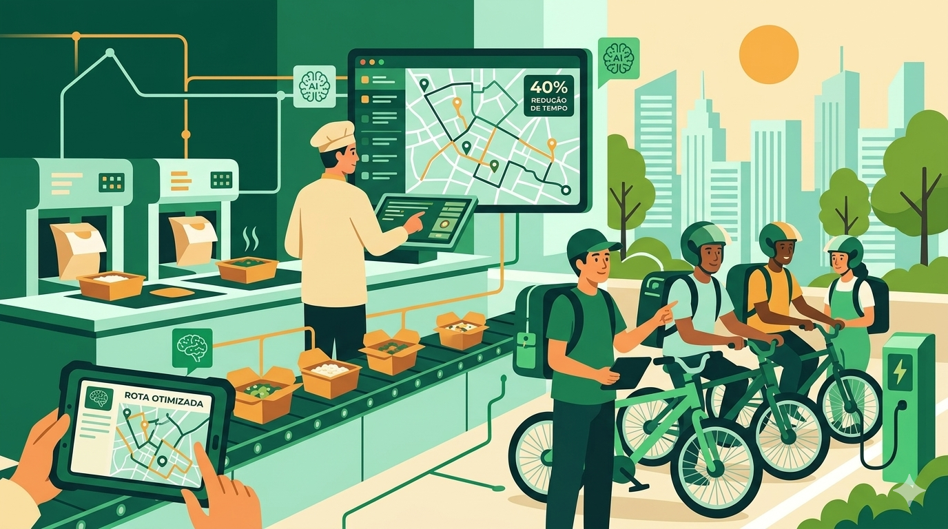 imagem ilustrada mostrando como reduzir tempo de entrega no delivery