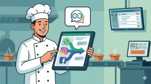 centralizar WhatsApp, Instagram e Facebook no restaurante